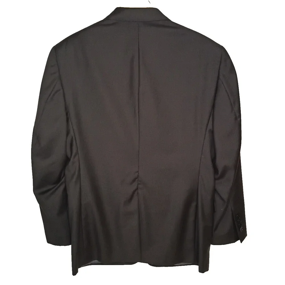 Jos. A. Bank Signature Gold  Blazer Mens 40S Charcoal Gray Wool Suit Coat Jacket